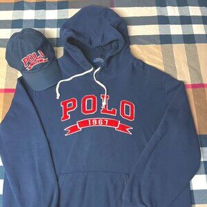 Polo Ralph Lauren 67 Hoodie Sweatshirt an Cap Combo SZ XXL